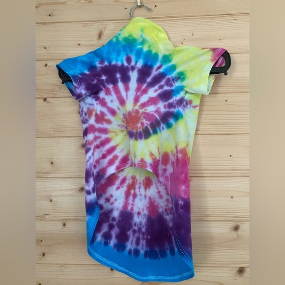 Pet Tee Large Tie Dye Dog Shirt Color Splash ArtMinds Bright Fun Stylish Vibes - Picture 7 of 11